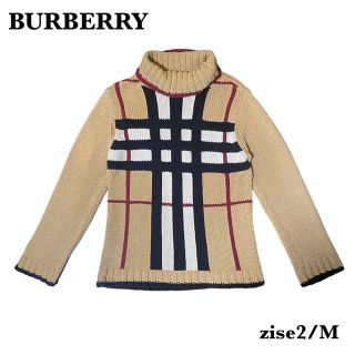 バーバリー(BURBERRY)の希少　バーバリーニット　メガチェック　size2(ニット/セーター)