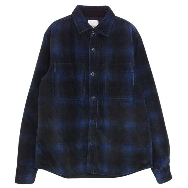 Ron Herman(ロンハーマン)のRon Herman ロンハーマン CORD CHECK SHIRT 中綿 キルティング チェック シャツ ジャケット ネイビー系 S【中古】 メンズのジャケット/アウター(その他)の商品写真