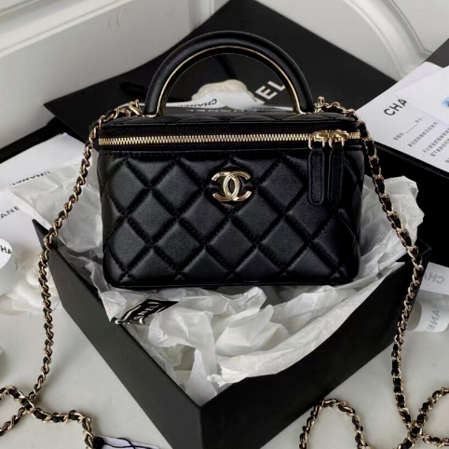 ブランド雑貨総合 CHANEL - バニティバッグ ハンドル付き BLACK CHANEL