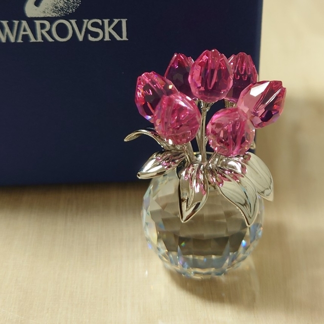 スワロフスキー 置物 花⑨-