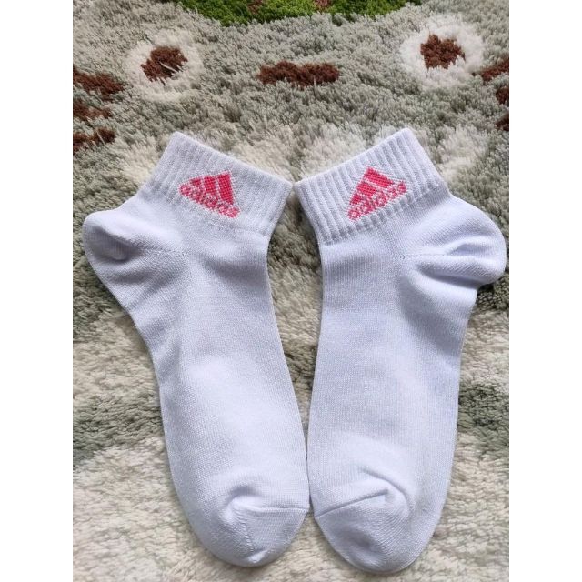 adidas(アディダス)のadidas 靴下 白 23〜25cm  ソックス 3足セット レディースのレッグウェア(ソックス)の商品写真