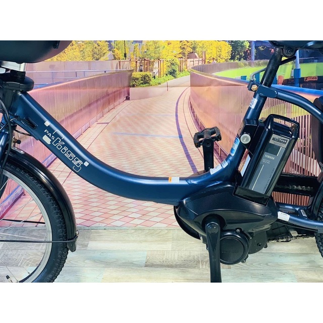 4753子供乗せ電動自転車ヤマハ3人乗り新品20インチ良好バッテリー