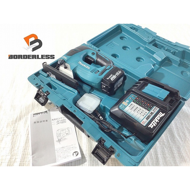 ☆未使用品☆makita マキタ 14.4V 充電式ジグソー JV142DRF バッテリー1個(BL1430B) 充電器(DC18RF) ケース付 65834