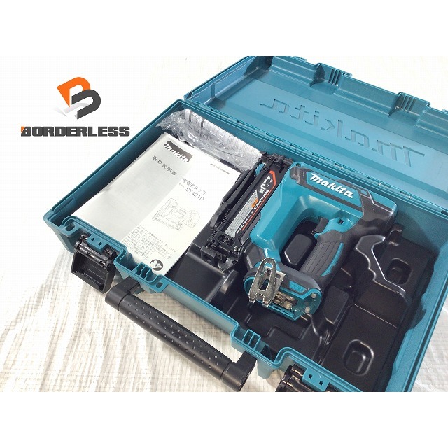 ☆比較的綺麗☆makita マキタ 18V 充電式タッカ ST421D 本体＋ケース付 ステープル幅4mm 長さ13～25mm コードレスタッカー 65753