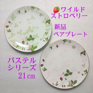 ウェッジウッド(WEDGWOOD)のhana510様専用 ワイルドストロベリー ペアプレート(陶芸)