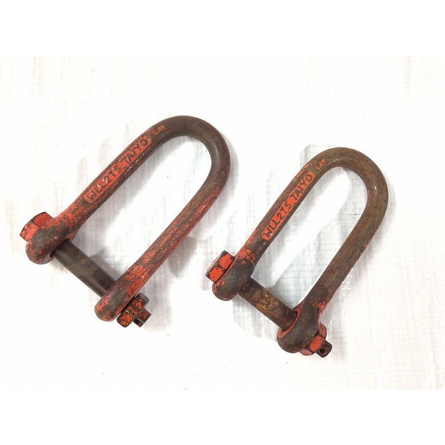 ☆中古品16個セット☆TAIYO 大洋製器 長シャックル WLL2T5(2本 ☆中古品16個セット☆TAIYO 大洋製器 長シャックル WLL2T5(2本