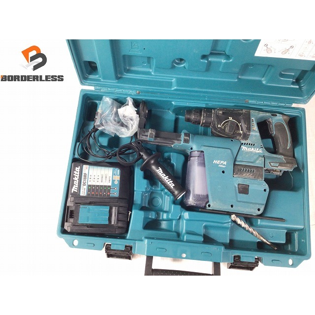 ☆品☆ makita マキタ 18V 充電式ハンマドリル HR244DZKV 集じんシステム DX01 充電器付き 電動工具 65820