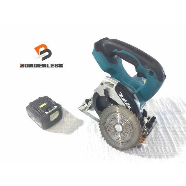 自動車/バイク☆品☆makita マキタ 125mm 14.4V 充電式丸ノコ SS540D 純正リチウムイオンバッテリー1個(14.4V3.0Ah)付き 切断機 電動工具 65845