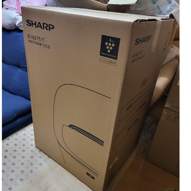 SHARP - 新品未開封 SHARP シャープ 加湿空気清浄機 KI-NX75-T