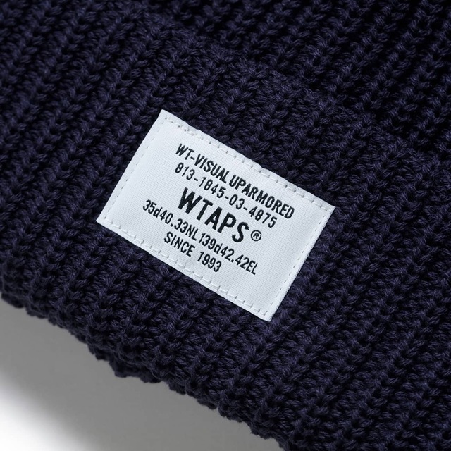 W)taps(ダブルタップス)の新品 Wtaps Beanie 03 Navy メンズの帽子(ニット帽/ビーニー)の商品写真