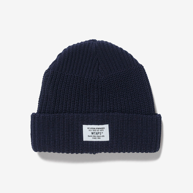 W)taps(ダブルタップス)の新品 Wtaps Beanie 03 Navy メンズの帽子(ニット帽/ビーニー)の商品写真