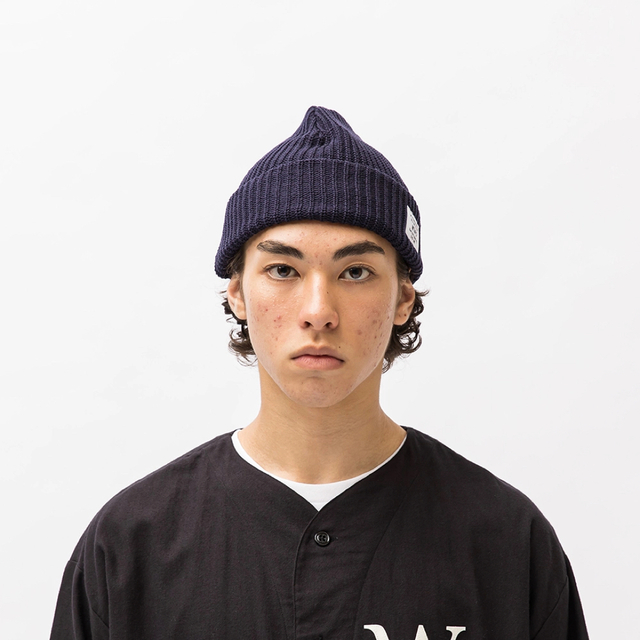 W)taps(ダブルタップス)の新品 Wtaps Beanie 03 Navy メンズの帽子(ニット帽/ビーニー)の商品写真