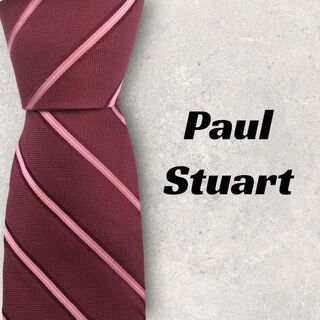 ポールスチュアート(Paul Stuart)の【4385】良品！ポールスチュアート　ネクタイ　レッド系(ネクタイ)