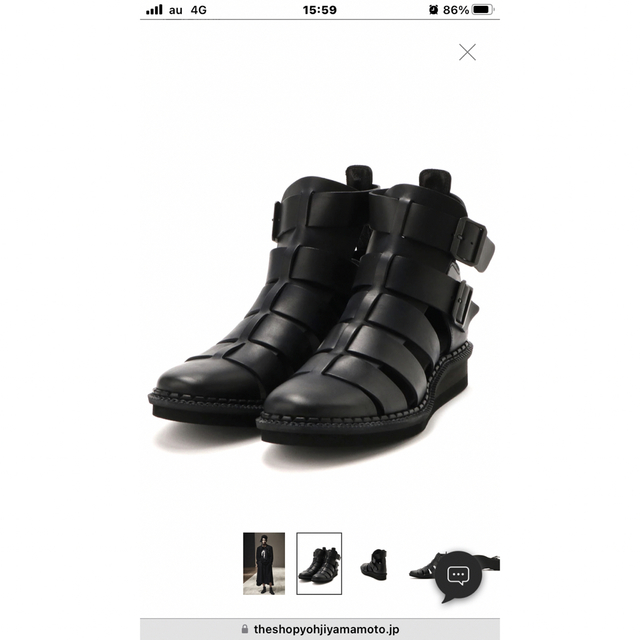 Yohji Yamamoto POUR HOMME(ヨウジヤマモトプールオム)のgladiator boots メンズの靴/シューズ(ブーツ)の商品写真