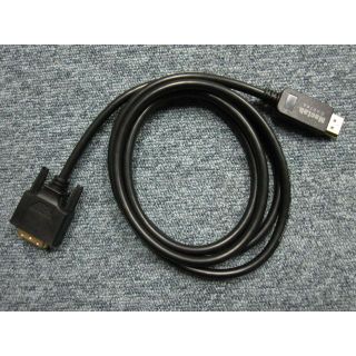 Displayport ディスプレイポート to DVI-D 変換 ケーブル (ディスプレイ)