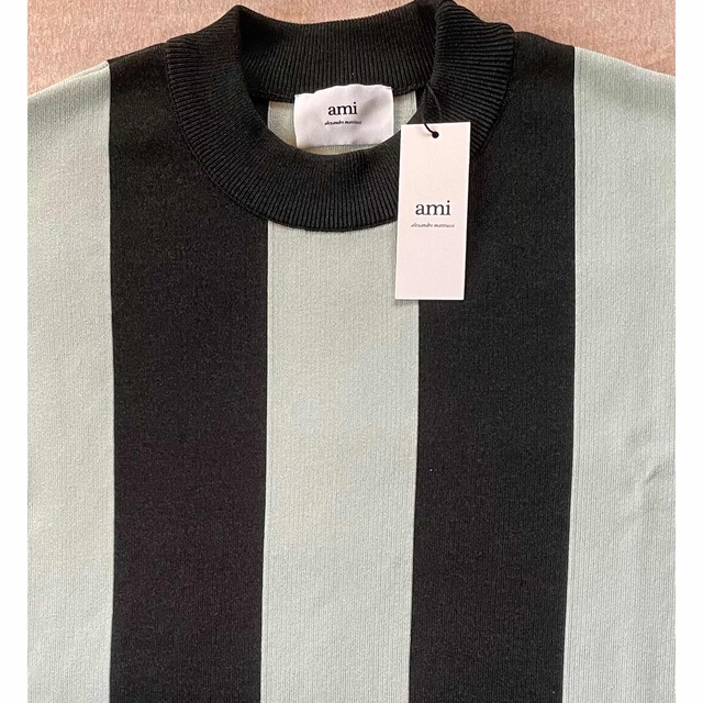 S新品 AMI Paris ストライプ オーバーサイズ ニット セーター アミ