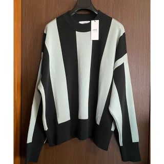 マルタンマルジェラ(Maison Martin Margiela)のS新品 AMI Paris ストライプ オーバーサイズ ニット セーター アミ(ニット/セーター)