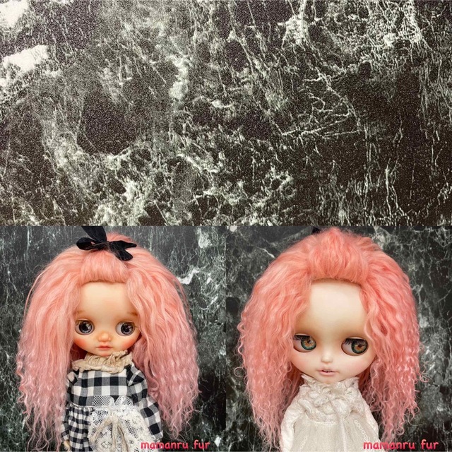 blythe _w-316ディープコバルト✨チベットラムフルスキンウィッグ