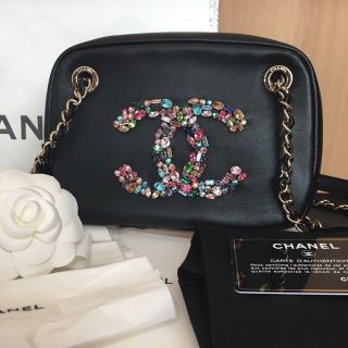 シャネル(CHANEL)の激レア!!クリスタル ビジュー 2way ショルダー バッグ 超美品!!(ショルダーバッグ)