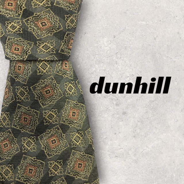 Dunhill(ダンヒル)の【4374】美品！dunhill ダンヒル　ネクタイ　グリーン系 メンズのファッション小物(ネクタイ)の商品写真