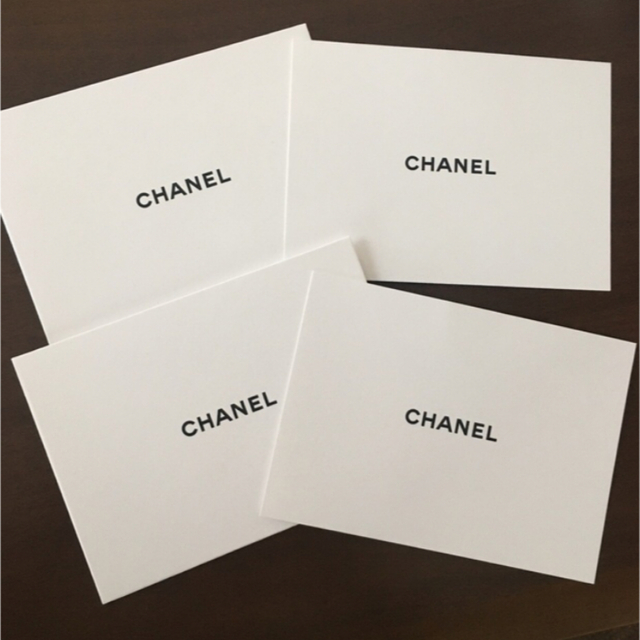 CHANEL(シャネル)のシャネル　CHANEL メッセージカード　ラッピング　封筒 ハンドメイドの文具/ステーショナリー(カード/レター/ラッピング)の商品写真