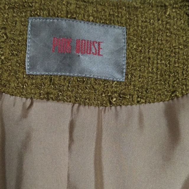 PINK HOUSE(ピンクハウス)の新品未使用　PINK  HOUSE ノーカラーツイードジャケット 　サイズM レディースのジャケット/アウター(ノーカラージャケット)の商品写真