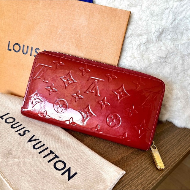 LOUIS VUITTON - ルイヴィトン◇ヴェルニ 長財布◇ヴェルニ◇赤 レッド ...