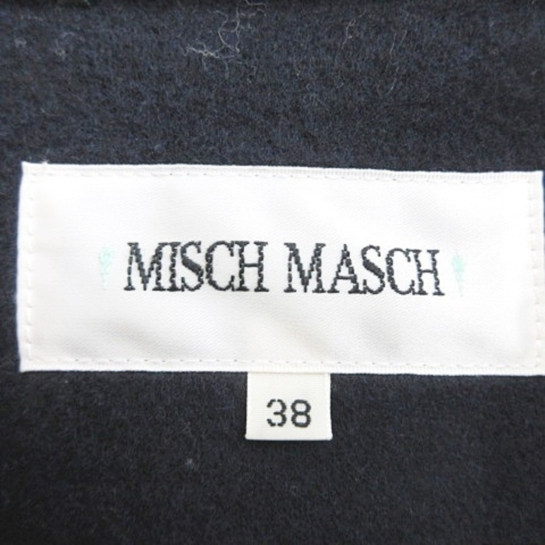 MISCH MASCH(ミッシュマッシュ)のミッシュマッシュ MISCH MASCH コート フード ウール ネイビー 38 レディースのジャケット/アウター(その他)の商品写真