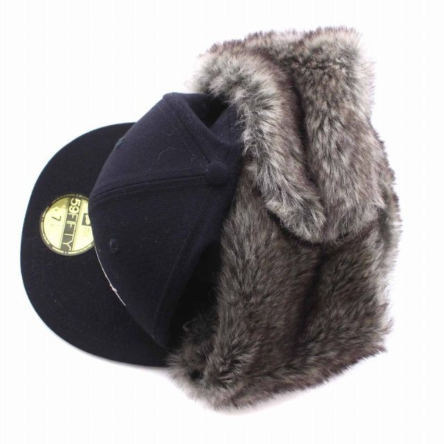 ヨウジヤマモトプールオム NEW ERA ドッグイヤーファーキャップ 帽子