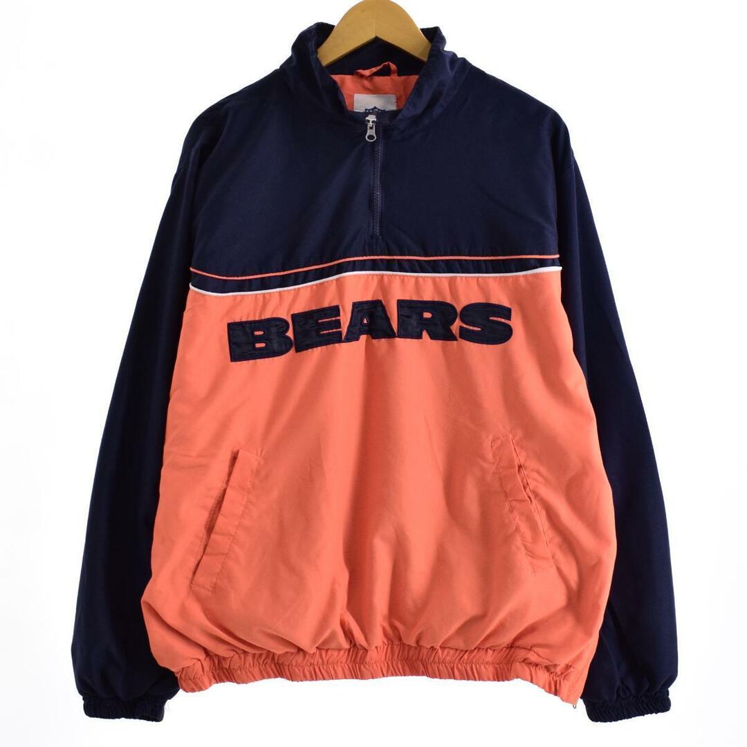 NFL CHICAGO BEARS シカゴベアーズ ハーフジップ ウォームアッププルオーバー メンズXXL /eaa310640