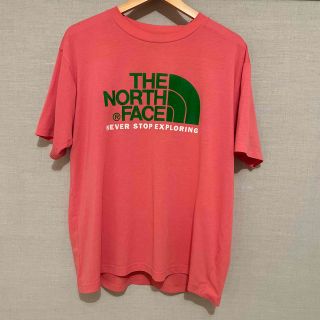 ザノースフェイス(THE NORTH FACE)の【tektee】THE NORTH FACE pink×green logo Ｔ(Tシャツ/カットソー(半袖/袖なし))