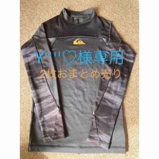 クイックシルバー(QUIKSILVER)のQUICKSILVERラッシュガード黒&ROXYラッシュガードピンク(サーフィン)