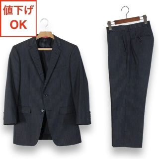 オリヒカ(ORIHICA)の22【極美品】オリヒカ スーツ Y7 メンズ スリム体 L LL ブラック 春夏(セットアップ)