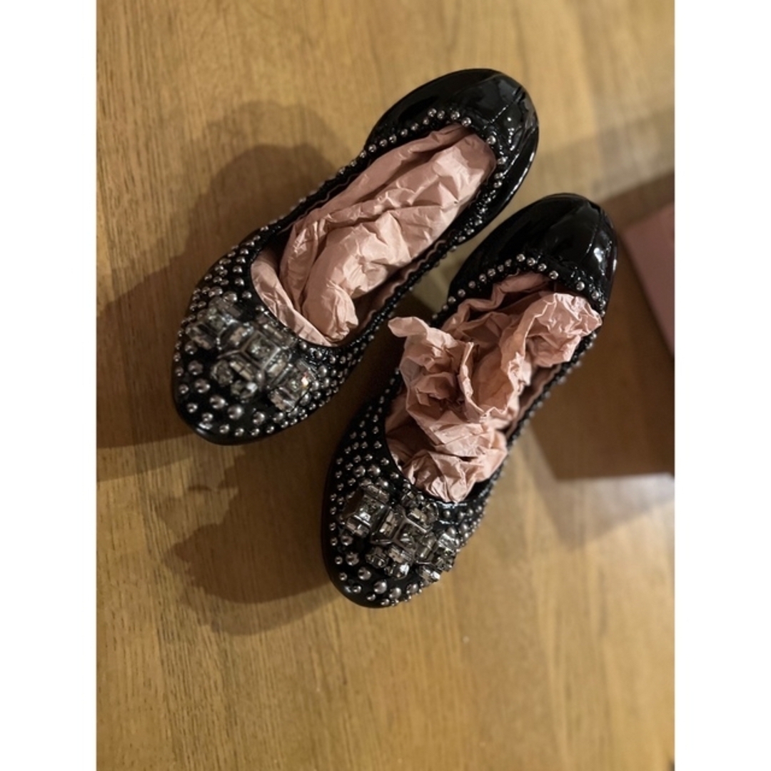 miumiu(ミュウミュウ)のミュウミュウ　バレエシューズ　dior レディースの靴/シューズ(バレエシューズ)の商品写真