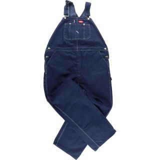 ディッキーズ(Dickies)の古着 ビッグサイズ 濃紺 ディッキーズ Dickies デニムオーバーオール メンズw48 /eaa309652(サロペット/オーバーオール)