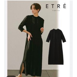 ETRE TOKYO - 新品タグ付きetretokyo レーシーニットワンピースの通販