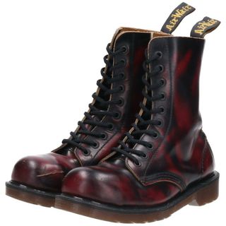 ドクターマーチン(Dr.Martens)の古着 ドクターマーチン Dr.Martens 10ホールブーツ 英国製 UK4 レディース22.5cm /saa011064(ブーツ)