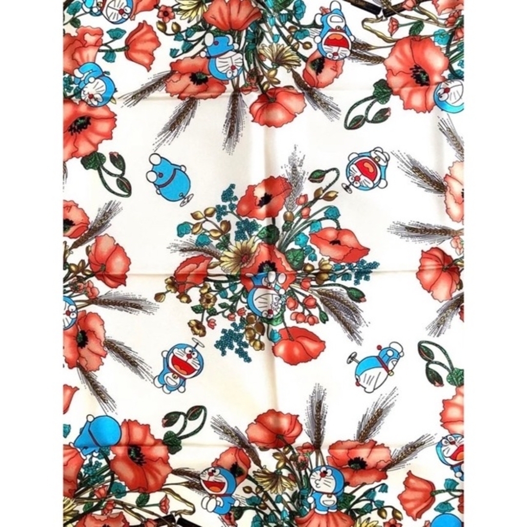 【新品】GUCCI グッチ × ドラえもん スカーフ シルク100% 限定品