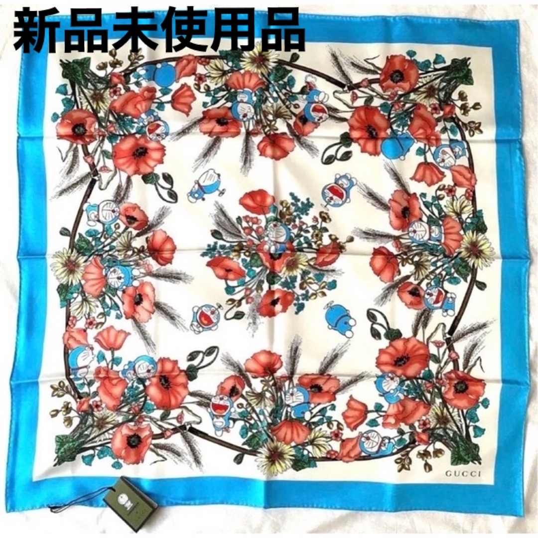 【新品】GUCCI グッチ × ドラえもん スカーフ シルク100% 限定品 | フリマアプリ ラクマ