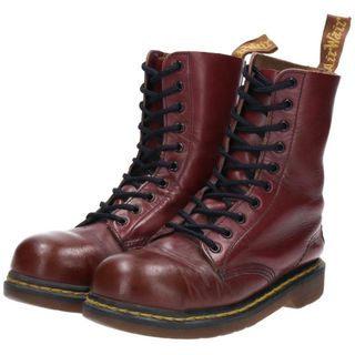 ドクターマーチン(Dr.Martens)の古着 ドクターマーチン Dr.Martens 10ホールブーツ 英国製 レディース24.5cm /saa011065(ブーツ)