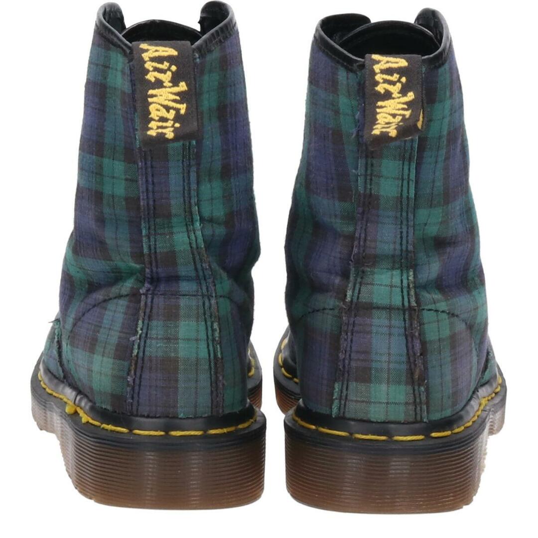 Dr.Martens(ドクターマーチン)の古着 ドクターマーチン Dr.Martens ブラックウォッチチェック 8ホールブーツ 英国製 UK6 レディース24.5cm /saa011066 レディースの靴/シューズ(ブーツ)の商品写真