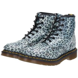 ドクターマーチン(Dr.Martens)の古着 ドクターマーチン Dr.Martens レオパード柄 ヒョウ柄 6ホールブーツ UK6 レディース24.5cm /saa011068(ブーツ)