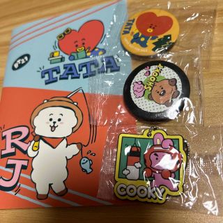 ボウダンショウネンダン(防弾少年団(BTS))のBT21 ノート缶バッジラバーマスコット4点セット(アイドルグッズ)