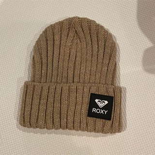 ロキシー(Roxy)のROXY ベージュニット帽(ニット帽/ビーニー)