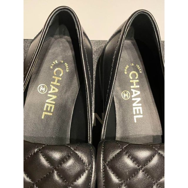 シャネル CHANEL CCマーク モカシン ローファー ターンロックファー