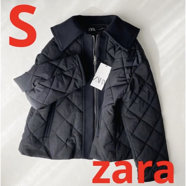 ZARA コントラストパフジャケット　S