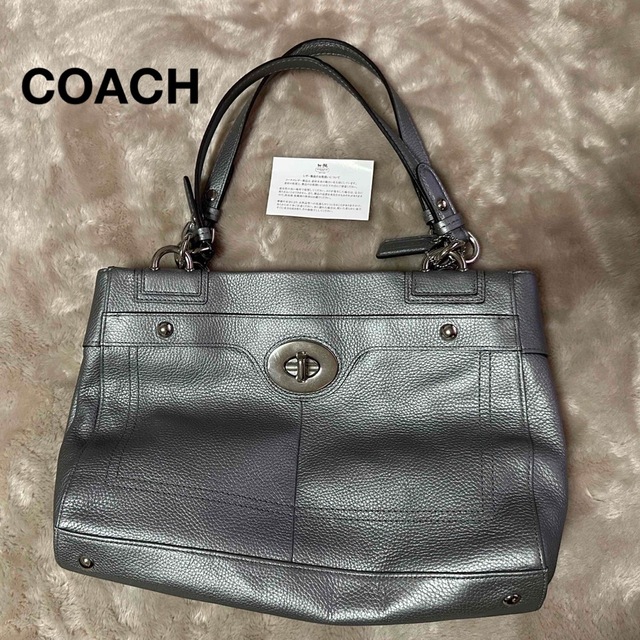 コーチ　COACH バック【美品】メタリックレザーバック