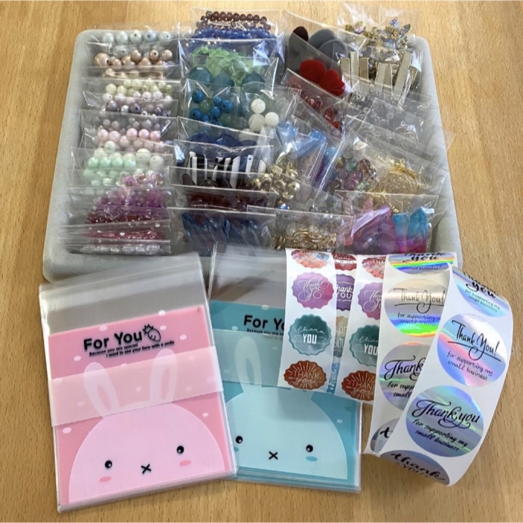 ハンドメイドアクセサリーパーツアソート*まとめ売り、パール