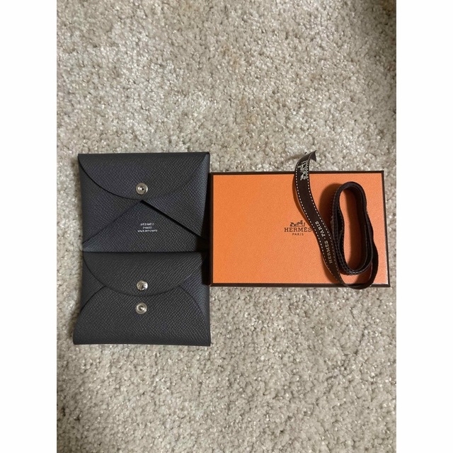 値下◆新品◆ Hermes エルメス ガルヴィ デュオ 灰色 Calvi Duoファッション小物