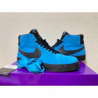 ナイキ(NIKE)のNike SB Zoom Blazer Mid バルティックブルー(スニーカー)